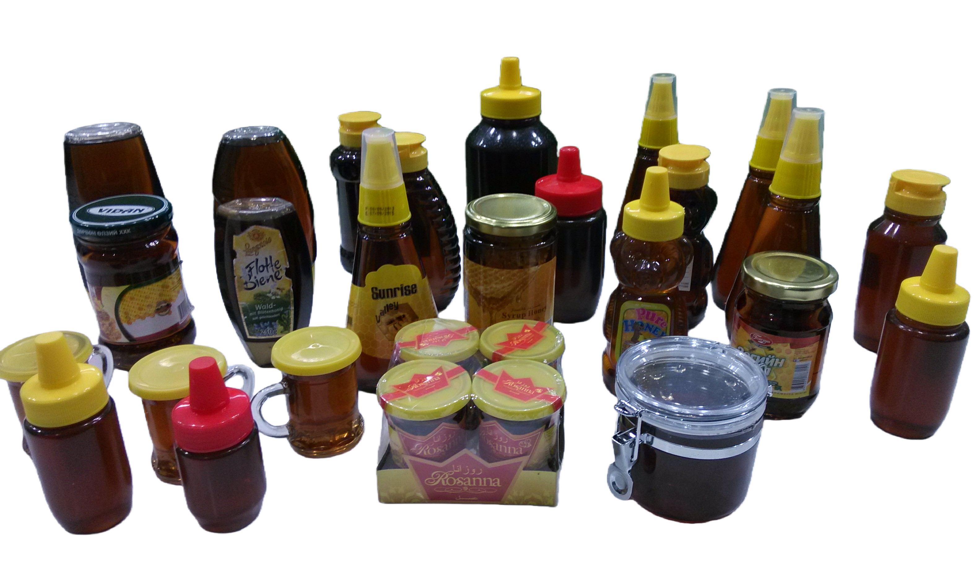 Small bottle honey retail packaging - premium gift quality
