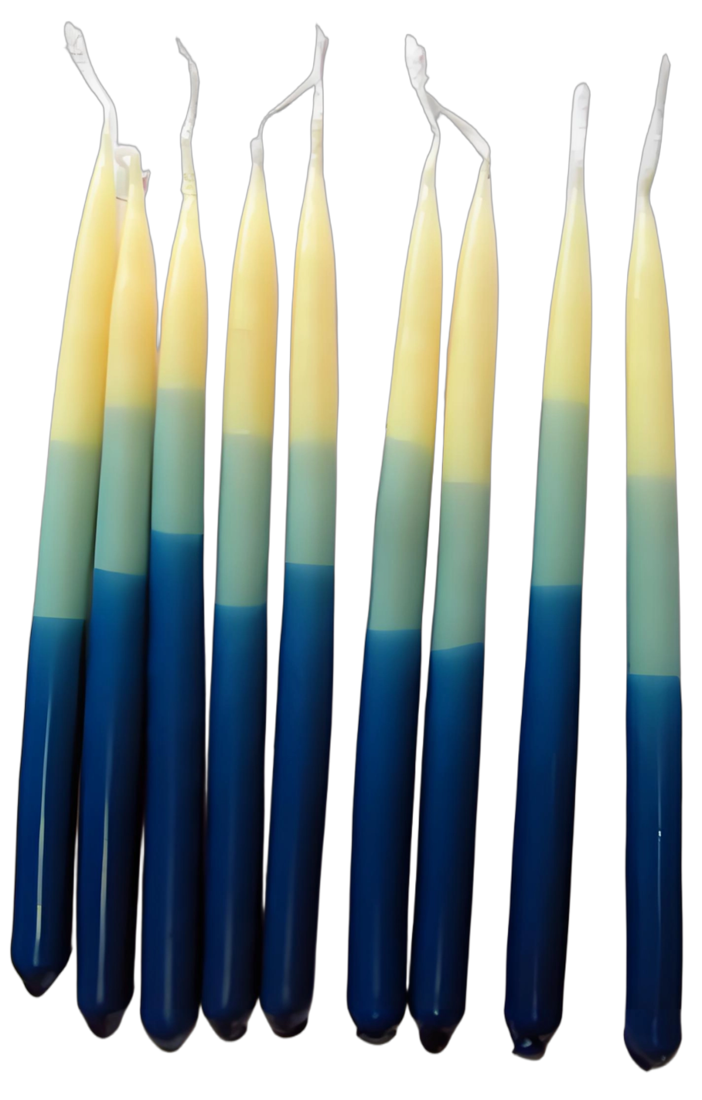 Premium Hanukkah candles for Jewish market - pure beeswax, consistent quality
